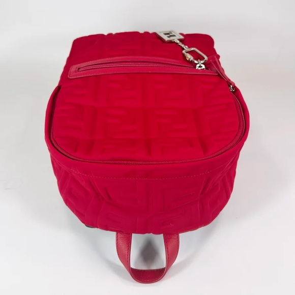 Fendi Vitello Seta Embossed FF Logo Backpack - Picture 6 of 10